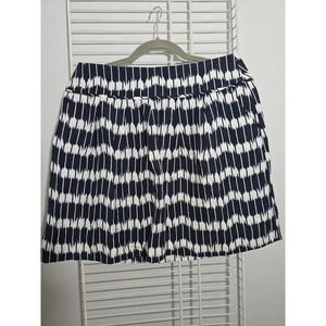 Loft blue and white skirt